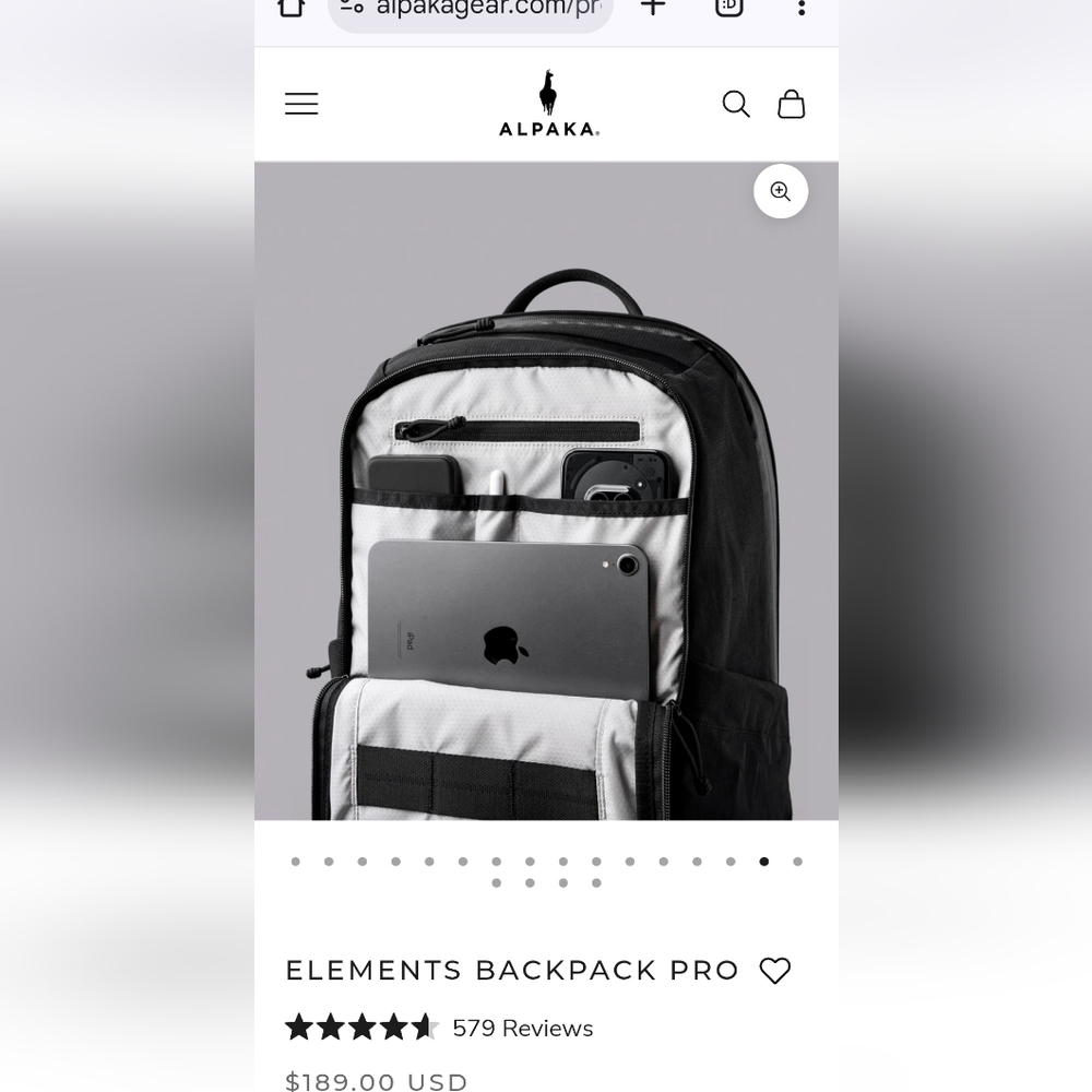 Alpaka Elements Backpack PRO NWT - image 9